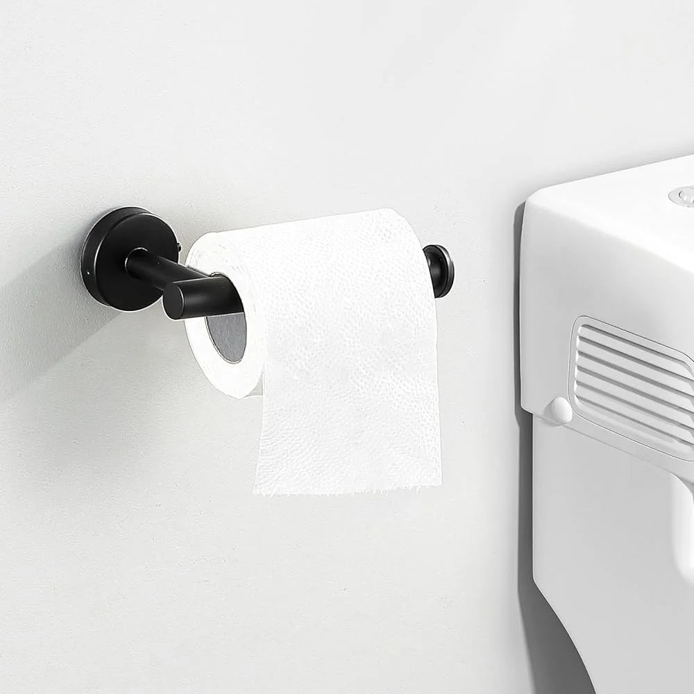 14 Piece Stainless Steel Matte Black Bathroom Accessories