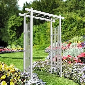 PVC Garden Arbor, Wedding Arch for Ceremony, Trellis for Climbing Plants