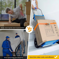 Load image into Gallery viewer, Electric Stair Climbing Dolly, 1200W Powered Stair Climbing Hand Trucks, 880lbs Capacity Folding Electric Dolly for Stairs