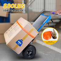 Load image into Gallery viewer, Electric Stair Climbing Dolly, 1200W Powered Stair Climbing Hand Trucks, 880lbs Capacity Folding Electric Dolly for Stairs