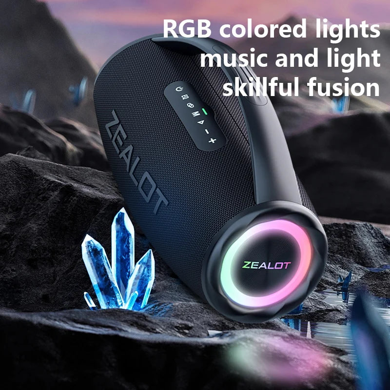 80W Wireless Speaker, Outdoor Portable Subwoofer Speaker, Hifi Sound quality, Dual Pairing, Fast Charging,16000mAh.