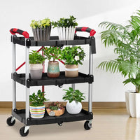Load image into Gallery viewer, 3 Tier Folding Utility Cart