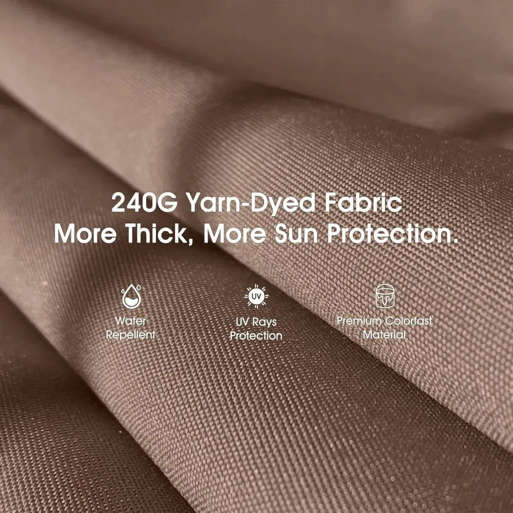 3-Seat Deluxe Outdoor Patio Porch Swing with Weather Resistant Steel Frame, Adjustable Tilt Canopy, Cushions and Pillow Included