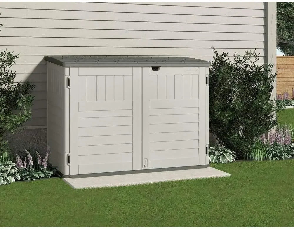 Horizontal Stow-Away Storage Shed