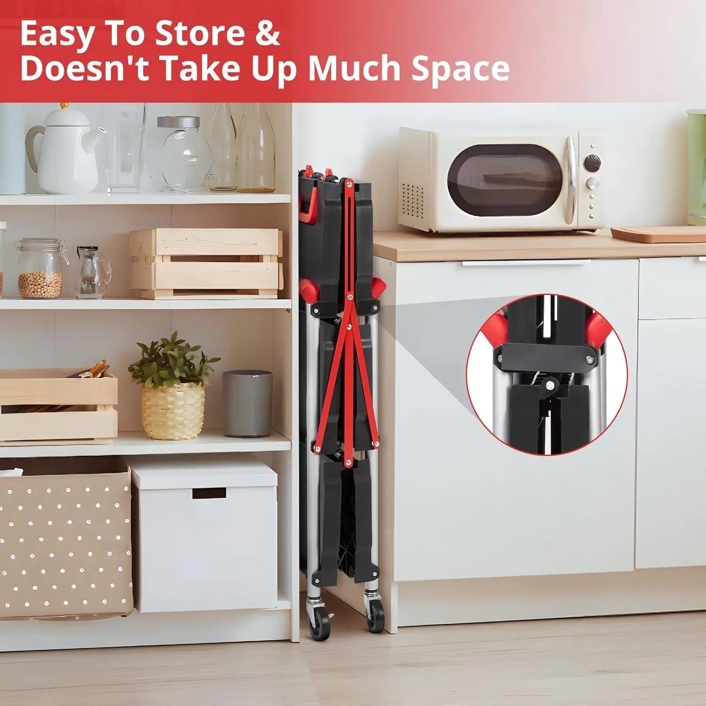 3 Tier Folding Utility Cart