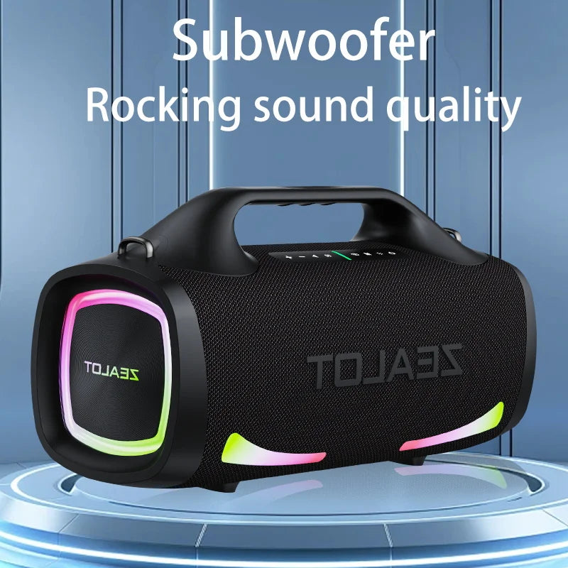 100W Wireless speaker, Outdoor Portable Subwoofer Speaker, Hifi Sound quality, Dual Pairing, Fast Charging, 24000mAh.