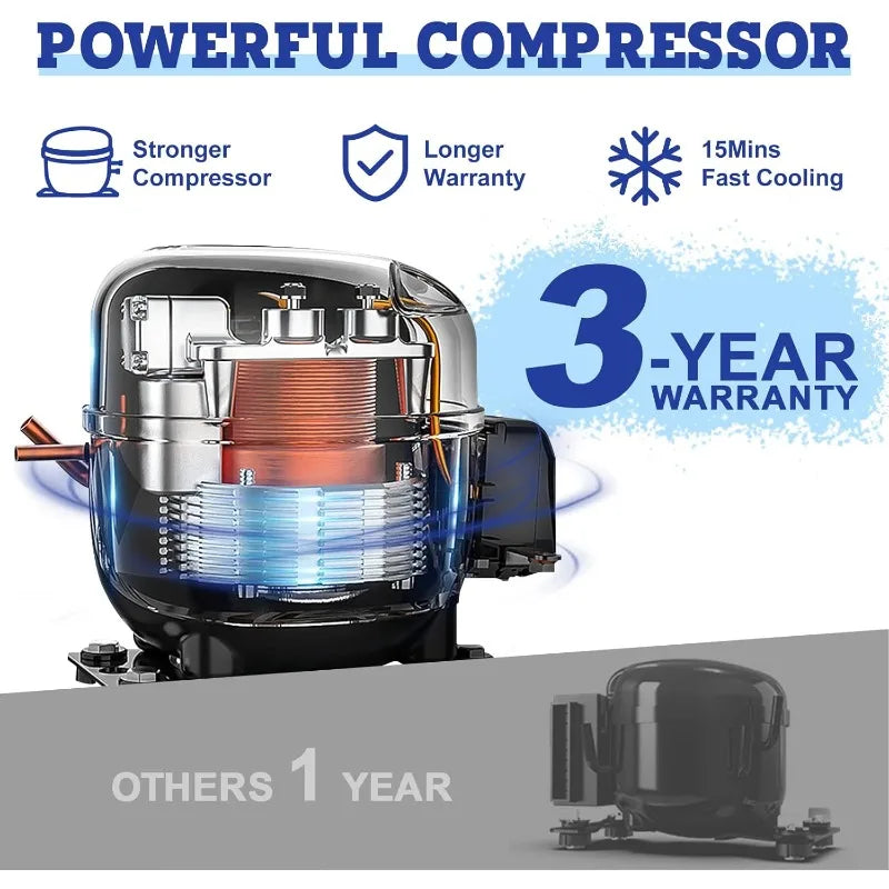 PT45 Electric Portable Refrigerator/Freezer, 45L Dual Zone, 12 Volt