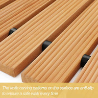 Load image into Gallery viewer, 12FT Roll Out Wooden Garden Pathway, Weather-Resistant, 17" W