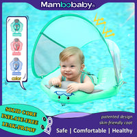 Load image into Gallery viewer, Baby Float with Sunshade Canopy and Crotch Strap