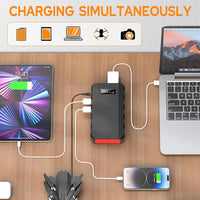 Load image into Gallery viewer, 88Wh Portable Power Station 24000mAh110V/65W Power Bank Battery Charger AC, DC, USB QC3.0 for Home, Camping, Emergency
