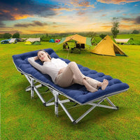 Load image into Gallery viewer, XL 75" * 28" Folding Bed Cot with 3.3 inch 2 Sided Mattress