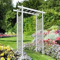 Load image into Gallery viewer, PVC Garden Arbor, Wedding Arch for Ceremony, Trellis for Climbing Plants