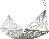 Load image into Gallery viewer, Deluxe Antique Brown DURACORD Rope Hammock with Extension Chains &amp; Tree Hooks, Accommodates 2 People