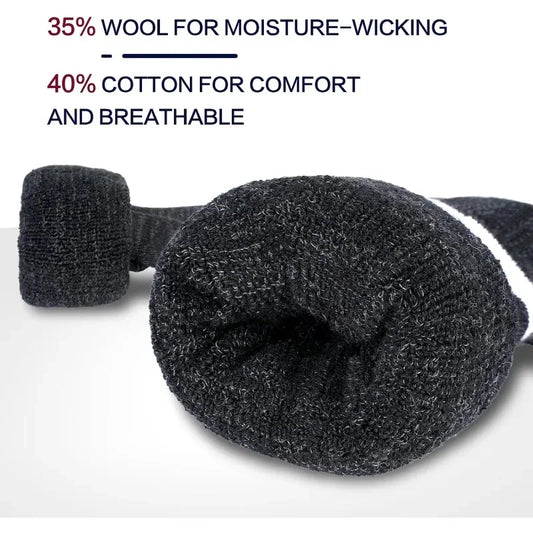Foot Warmer Long Socks with Wool and Cotton Material, for Women and Men for Outdoor/Sports/Hunting/Fishing/Camping
