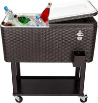 Load image into Gallery viewer, 80 Qt Cooler with Wheels