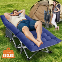 Load image into Gallery viewer, XL 75" * 28" Folding Bed Cot with 3.3 inch 2 Sided Mattress