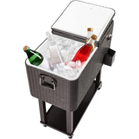 Load image into Gallery viewer, 80 Qt Cooler with Wheels