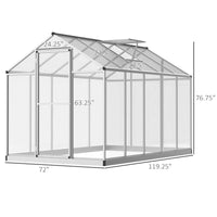 Load image into Gallery viewer, 10' L X 6' W Stable Outdoor Walk-In Cold Frame Garden Greenhouse