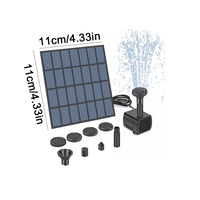 Load image into Gallery viewer, Solar Water Fountain Pump Kit with Nozzles for Garden, Pool, Pond, Aquarium, Fountain