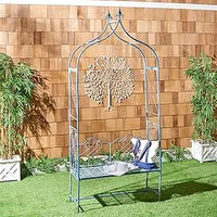 Load image into Gallery viewer, Victorian Antique Wrought Iron Garden Arch Arbor
