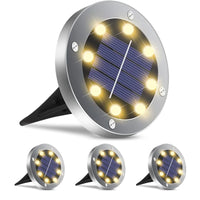Load image into Gallery viewer, 4 or 8pc Solar Lights, 8 LED Solar Landscape Lighting for Garden, Yard, Pathway (Cool/Warm White)