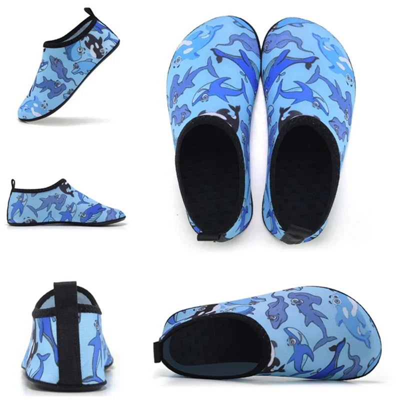 Lightweight Kids Water Shoes, Quick Dry, Non Slip, Soft Sole, Beach, Pool, Flexible Durable