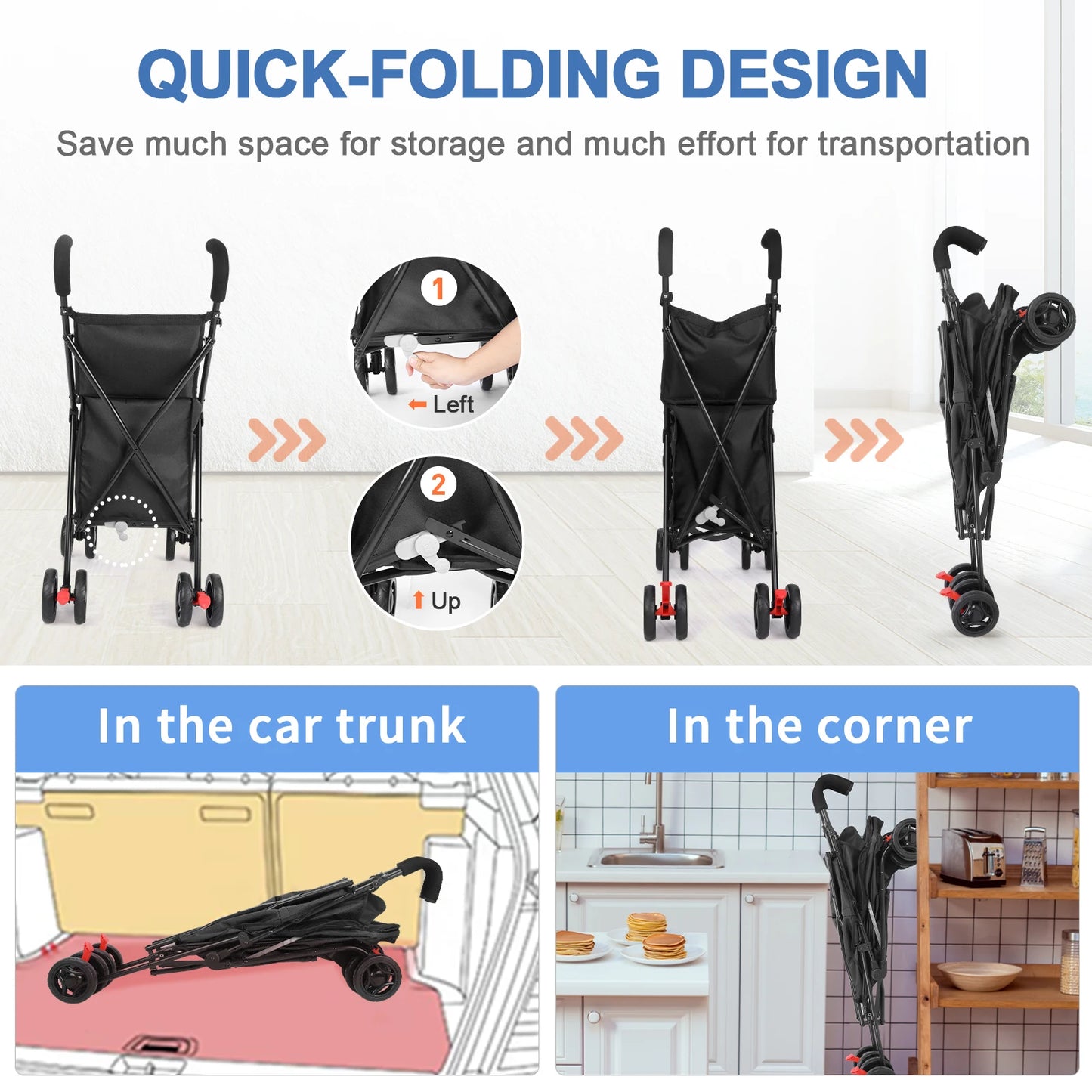 Multifunctional Folding Cart, Portable, Durable, Lightweight