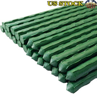 Load image into Gallery viewer, Garden Plant Support Stakes, 45cm, Durable Plastic Coated Steel Stake, Set of 25
