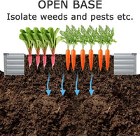 Load image into Gallery viewer, 8x4x1ft (2 Pack) Galvanized Raised Garden Planter Box