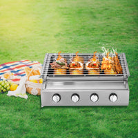 Load image into Gallery viewer, Stainless Steel Smokeless Barbecue Grill, 4 Burners, LPG Gas