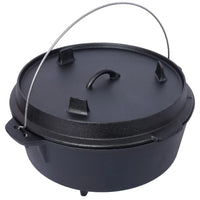 Load image into Gallery viewer, Pre-Seasoned Cast Iron Dutch Oven With Skillet Lid