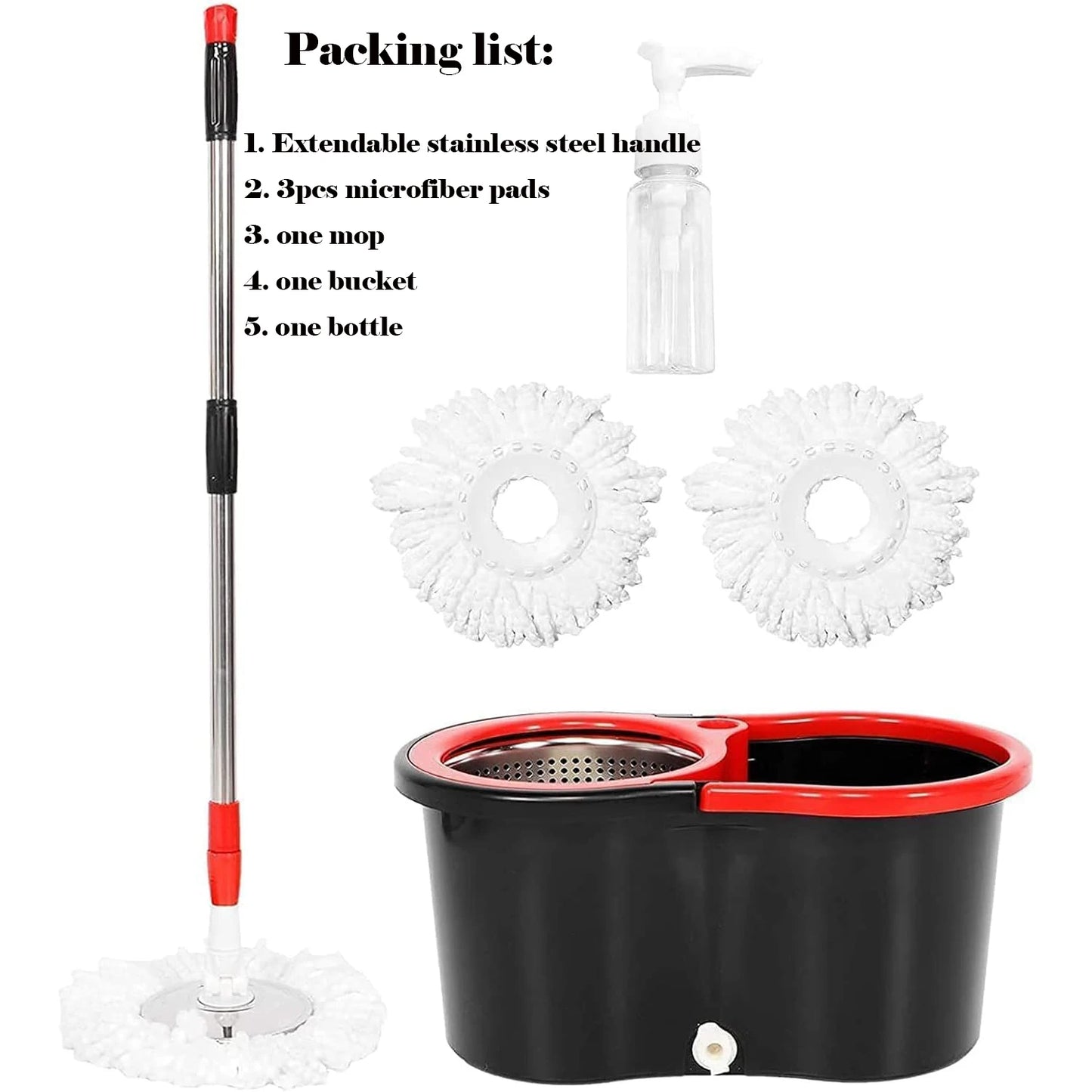 360° Spin Mop Bucket Set with Wring System