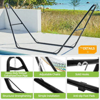 Load image into Gallery viewer, Universal Hammock Stand, Heavy-Duty, Double-Pipe Steel Hammock Stand for 9-14.5 Ft Hammocks, 475 Lb Capacity