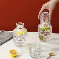 Load image into Gallery viewer, Bedside Carafe and Tumbler set; Pitcher 15.5 oz. and Cup 5.5 oz.