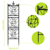 Load image into Gallery viewer, 71 inch Metal Decorative Garden Trellis