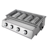 Load image into Gallery viewer, Stainless Steel Smokeless Barbecue Grill, 4 Burners, LPG Gas