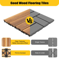 Load image into Gallery viewer, Hardwood Interlocking Patio Deck Tiles, 12''x12'' 36 Pcs