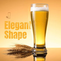 Load image into Gallery viewer, Set of 2 16 oz Pilsner Beer Pint Glasses for Serving Craft Wheat Beer, Classic Design Drinking Glassware, Ideal for Home Bar