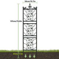 Load image into Gallery viewer, 71 inch Metal Decorative Garden Trellis