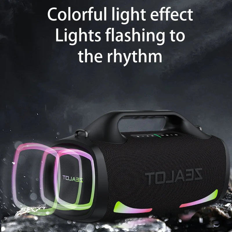 100W Wireless speaker, Outdoor Portable Subwoofer Speaker, Hifi Sound quality, Dual Pairing, Fast Charging, 24000mAh.