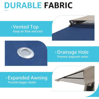 Load image into Gallery viewer, 13’x13’ Pop Up Gazebo, Outdoor Canopy Tent Shade with Metal Frame, Mosquito Netting for Patio, Garden, Lawn, Backyard