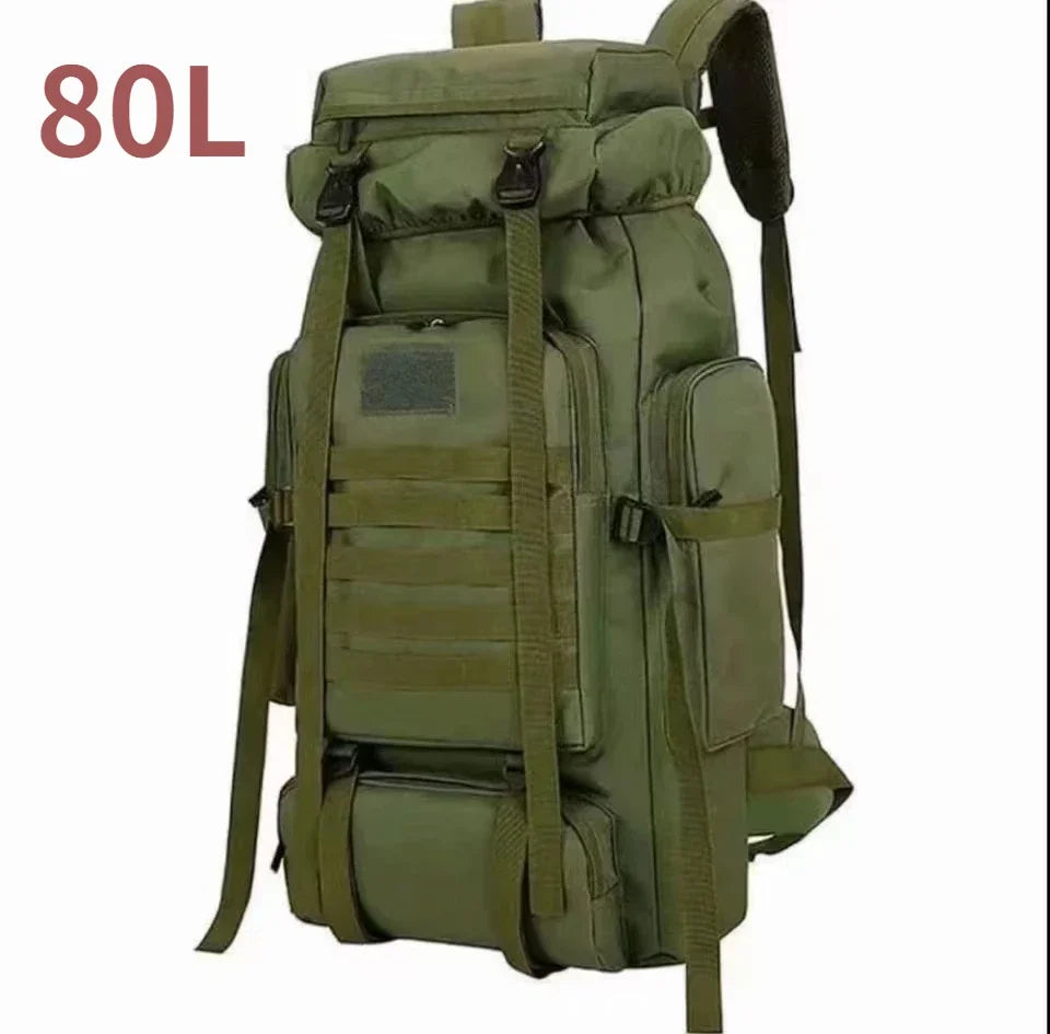 80L/100L Large Mountaineering Tactical Backpack, Hiking, Camping, Travel