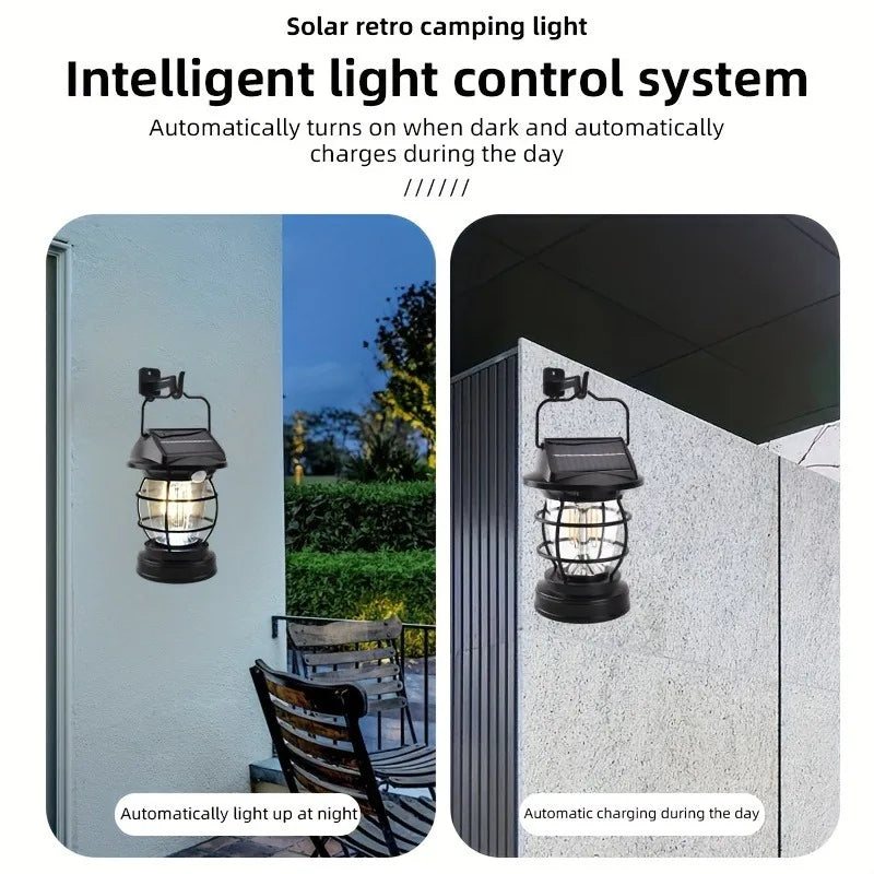 Solar Camping Chandelier Light, Waterproof LED Lights