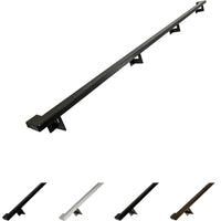 Load image into Gallery viewer, Contemporary Aluminum Complete Handrail, Brackets Included, Powder Coated Finish