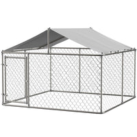 Load image into Gallery viewer, 7.5 x 7.5 ft Heavy Duty Outdoor Dog Kennel with Large Shade Tarp