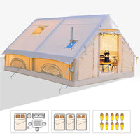 Load image into Gallery viewer, Large Inflatable Camping Tent with Hand Pump