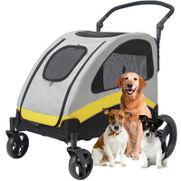 Load image into Gallery viewer, Dog Stroller Ultra-large 4 Wheels, Foldable, Load Up To 121 lbs