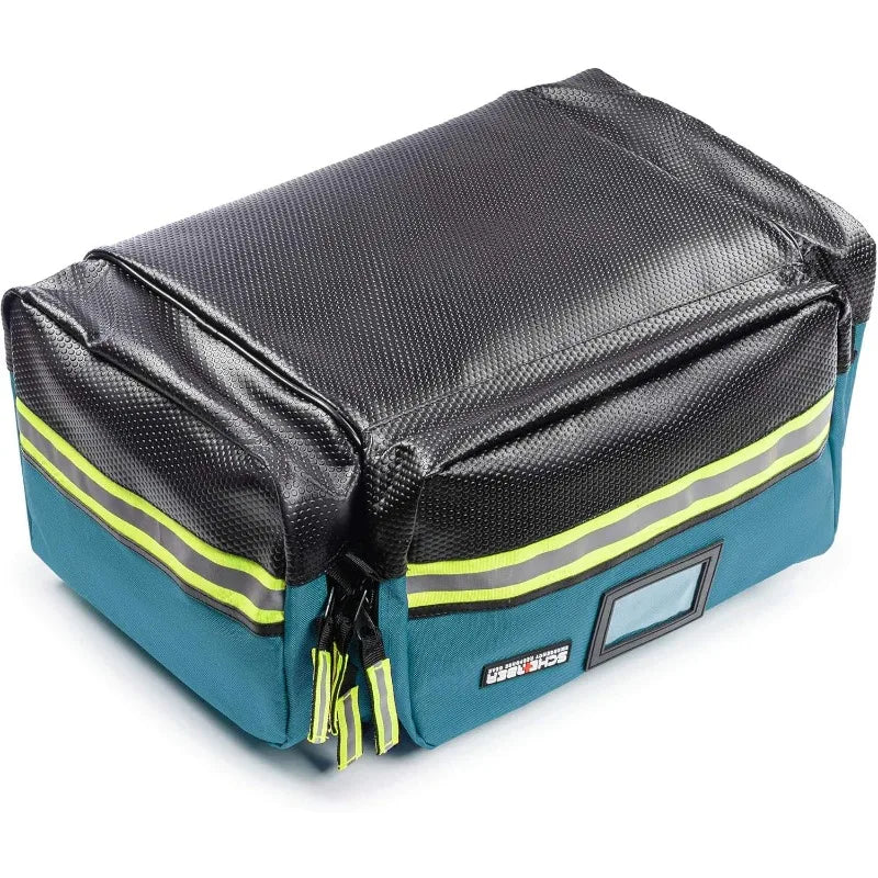 Fully-Stocked First Responder Professional Trauma Kit, HSA and FSA Approved, Reflective Bag