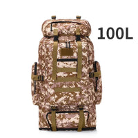 Load image into Gallery viewer, 80L/100L Large Mountaineering Tactical Backpack, Hiking, Camping, Travel