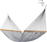 Load image into Gallery viewer, Deluxe Antique Brown DURACORD Rope Hammock with Extension Chains &amp; Tree Hooks, Accommodates 2 People